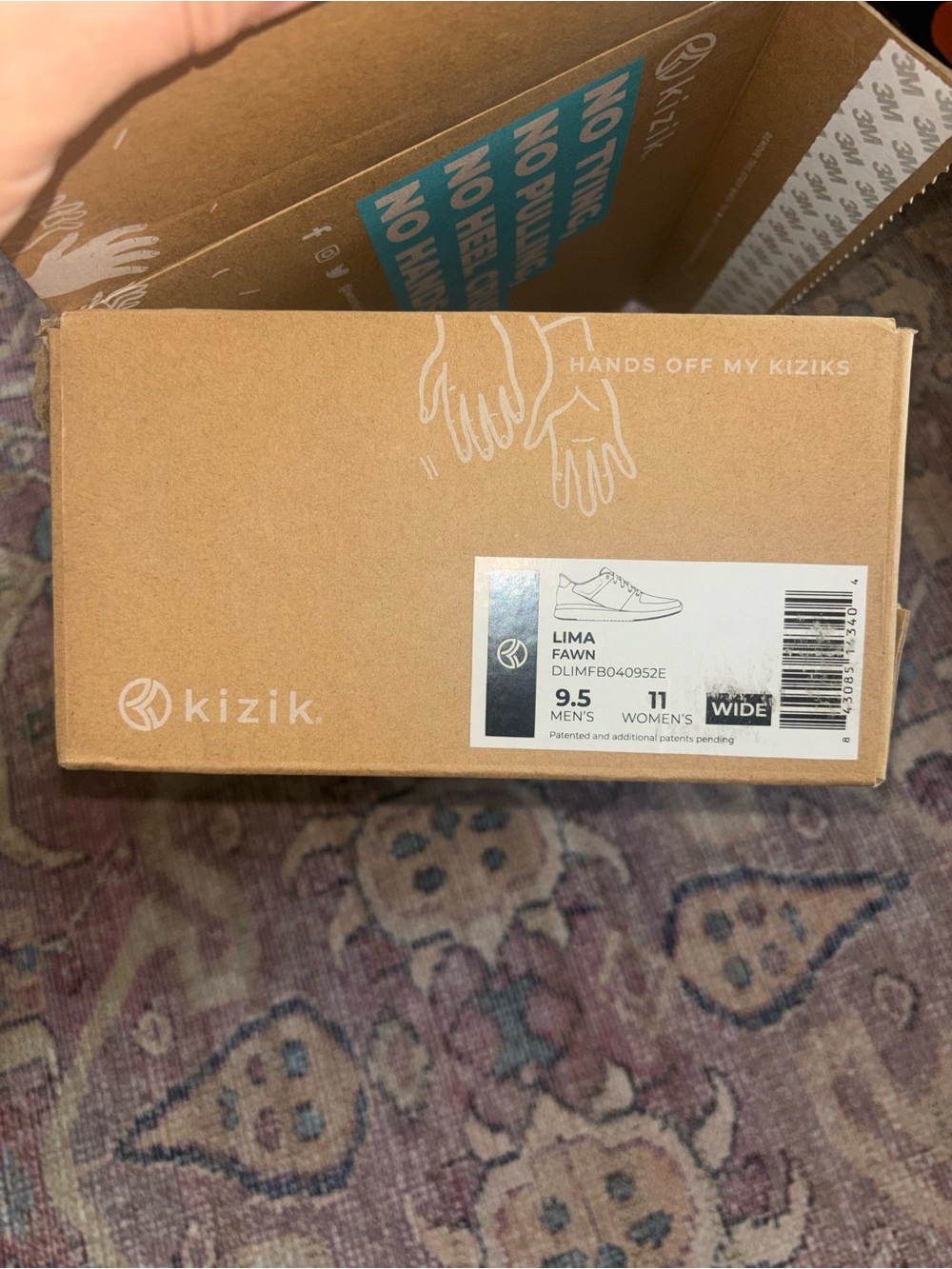 Kizik Slip-On Athletic Sneaker in Blush Pink - new in box - Picture 5 of 5